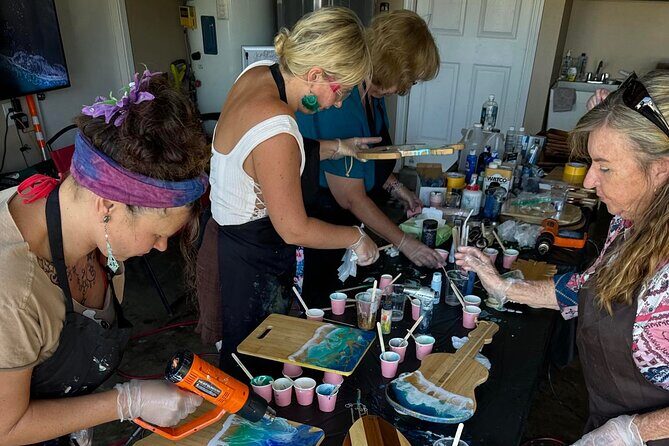 Epoxy Resin Cheese Board Art Class - Price and value: what $145 really covers