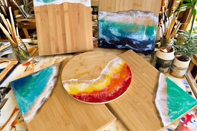 Epoxy Resin Cheese Board Art Class - Timing, curing, and pickup: planning around the 24-hour wait