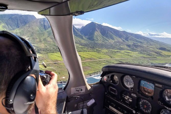 Maui Circle Island-PRIVATE-Air Tour for 2-5: Waterfalls & Lava! - Hana’s Red Sand Beach and the Road to Hana from above