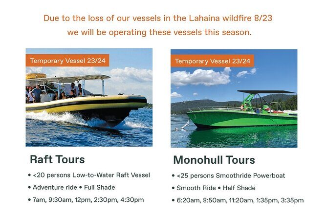 Maui Eco-Raft Tour: Eye-Level Whale or Dolphin Watching - Lahaina - From 1223 Front Street to the open water: check-in and boarding reality