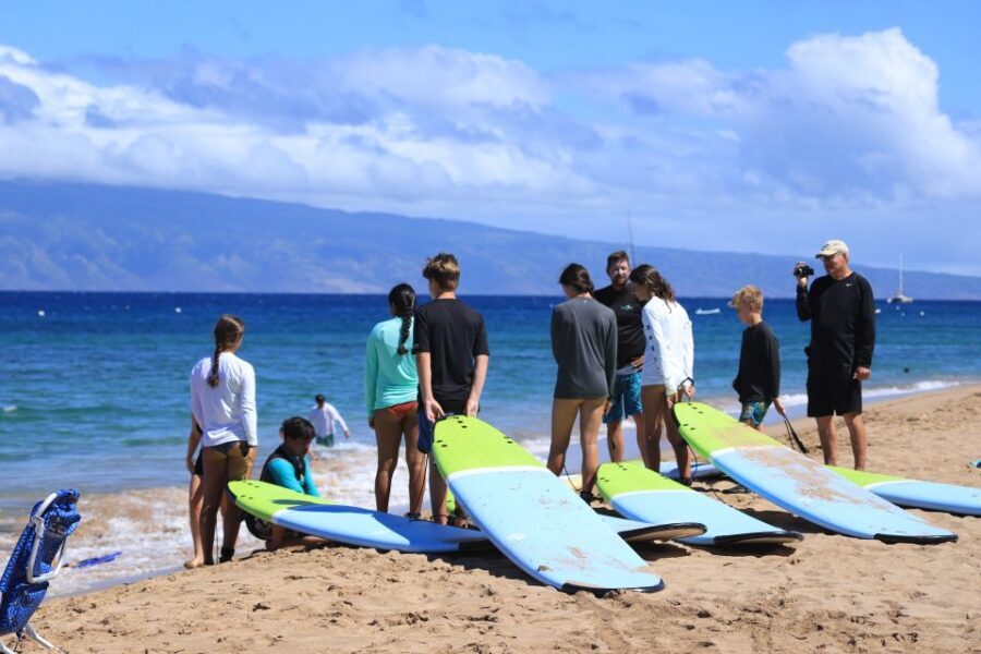 Maui: Group Surf Lesson - Checking In at Whalers Village: Your Starting Line