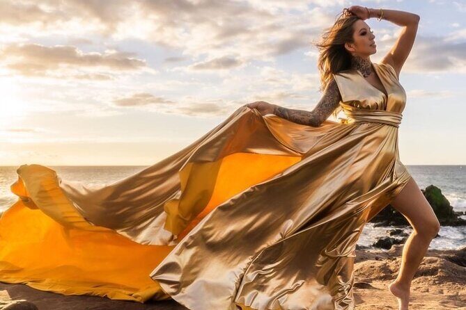 Maui Hi Flying Dress Private Photoshoot Experience - Posing with a female photographer and stylist (and why that matters)