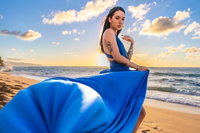 Maui Hi Flying Dress Private Photoshoot Experience - Dress fitting and test shots: how the session stays flattering