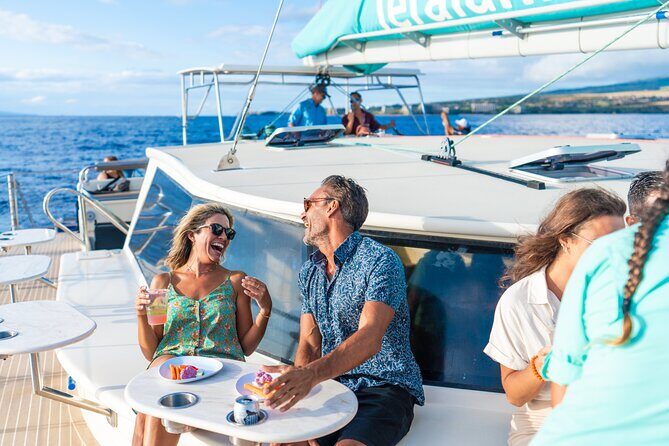 Maui: Ka'anapali Luxury Sunset Cocktail Sail with Open Bar - Food on board: the appetizer flow and the standout dessert