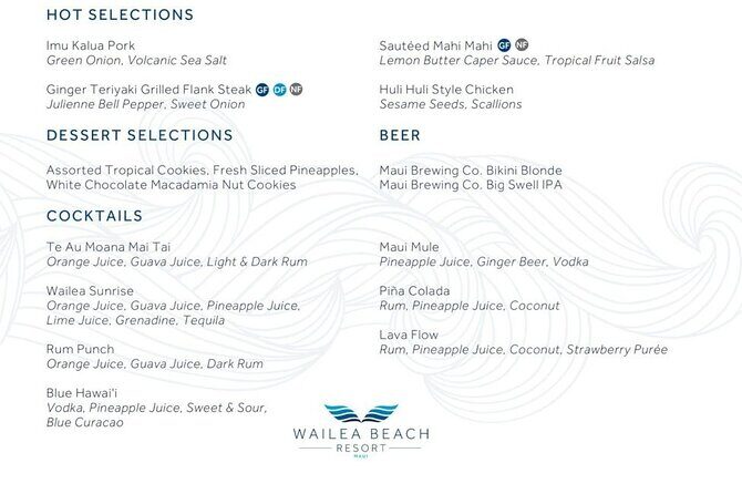 Maui: Te Au Moana Luau at The Wailea Beach Marriott Resort - Dinner at your table: three courses, family-style serving, and plenty of food