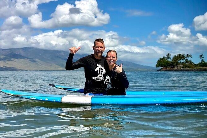 Private Surf Lesson at Kalama Beach in Kihei - The 2-hour flow: from a land lesson to riding waves