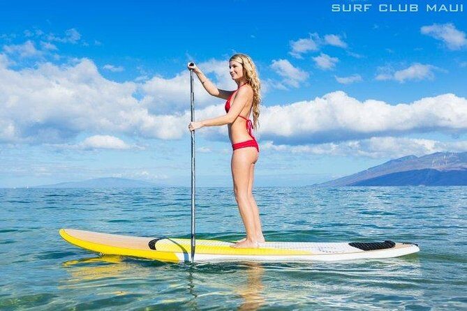 Semi Private Stand Up Paddle Boarding (SUP) Class at Kalama Beach in Kihei - Out on the water: coached paddling with real ocean context