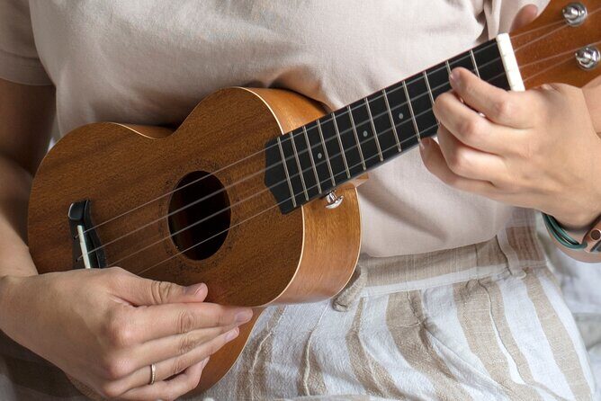 Ukulele Lesson on Maui (Basics) - A 1-hour Maui ukulele kickoff at the Wonderful World of Aloha Center