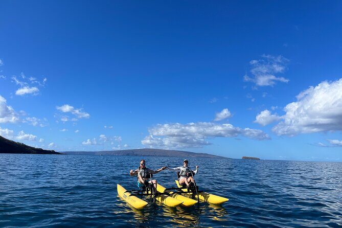 Water Bike Tour in South Maui - Passing the black sand beach without the sand-in-your-shoes hassle