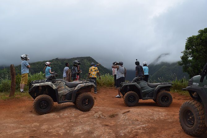 West Maui Mountains ATV Adventure - Heading downhill to the coast: from mountain dirt to shoreline views